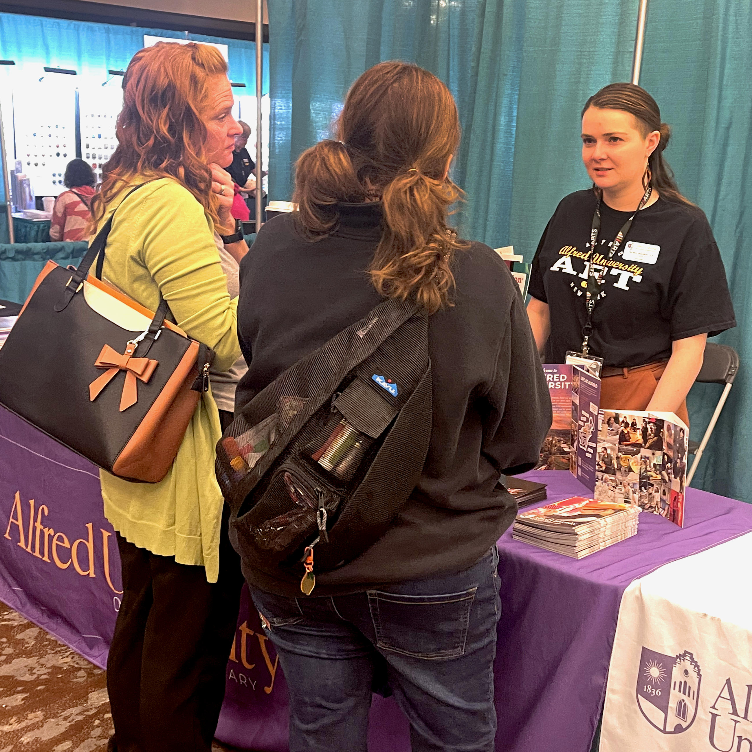 Conference Attendees in the Exhibits Hall