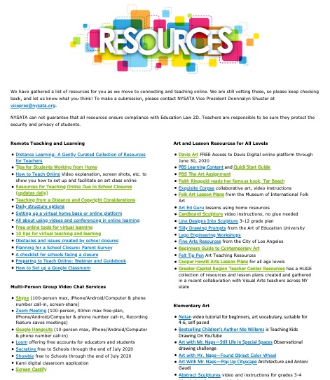 Online Teaching Resources
